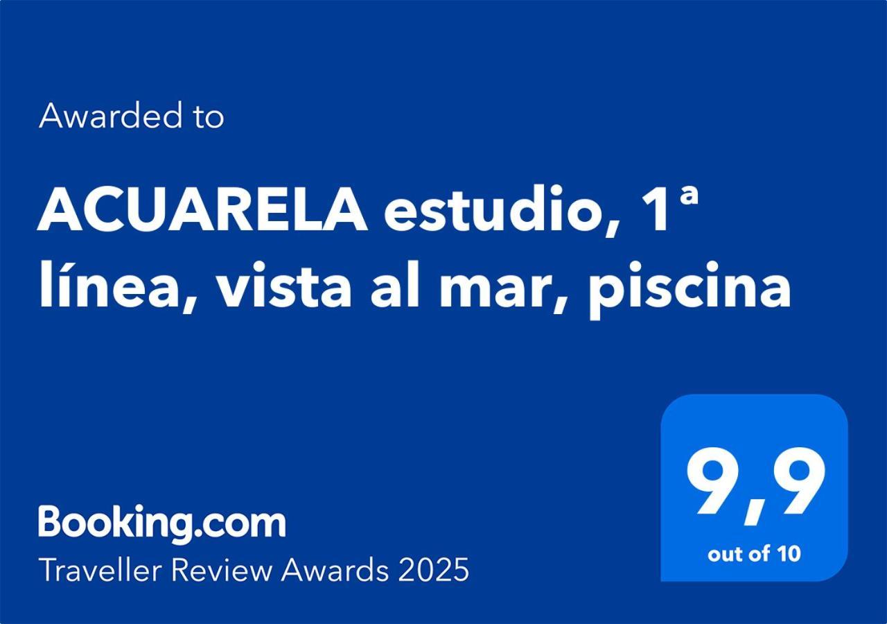 Acuarela Estudio, 1ª Linea, Vista Al Mar, Piscina Calpe Esterno foto